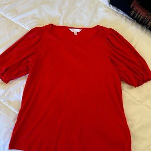 Lauren Conrad Red Blouse